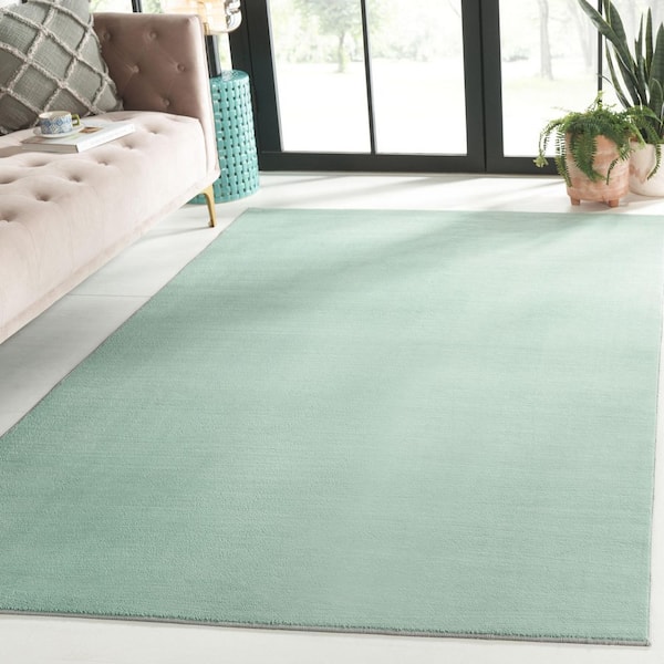 Loft 2 ft. x 4 ft. Sage Machine Washable Modern Solid Area Rug
