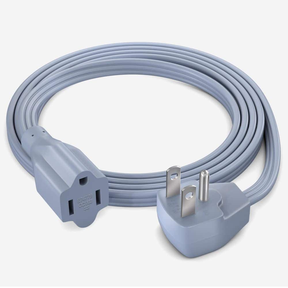 4 ft. 14 / 3 Medium / Heavy Duty Indoor Extension Cord Flat Plug Flat Wire 15 Amp Gray price history on PriceWatchPro