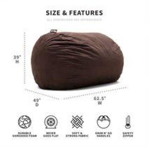Big Bean Bag Chairs Big Joe Bean Bag Refill 2-Pack, 100 Liter USA