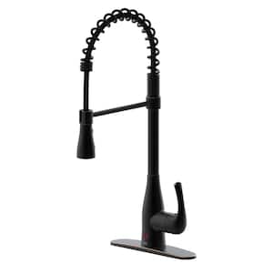Motion Activated Single-Handle Pull-Down Spring Neck Sprayer Kitchen Faucet in Oil Rubbed Bronze