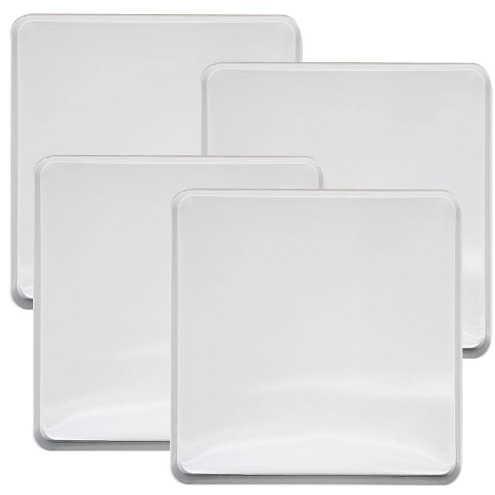 Range Kleen Square Burner Kover in White (4-Pack) 563