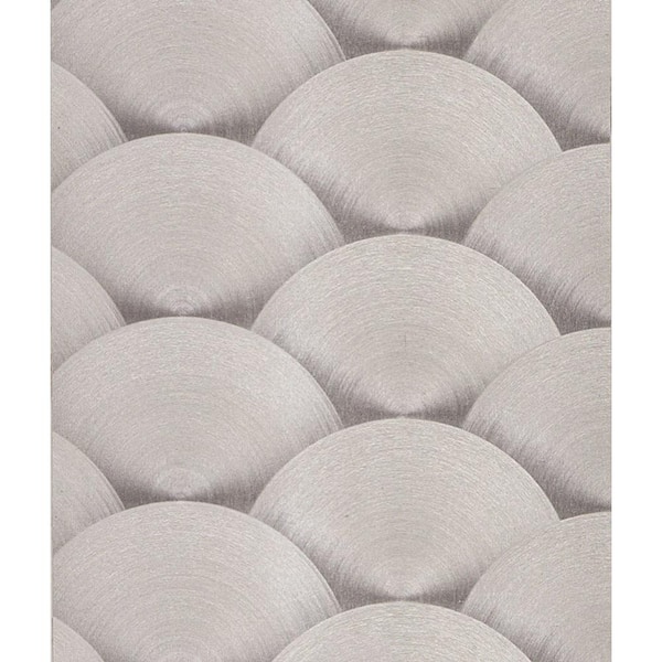 FROM PLAIN TO BEAUTIFUL IN HOURS 4ft. x 8ft. Laminate Sheet in. Aluminum with Aluminum Rondo Finish