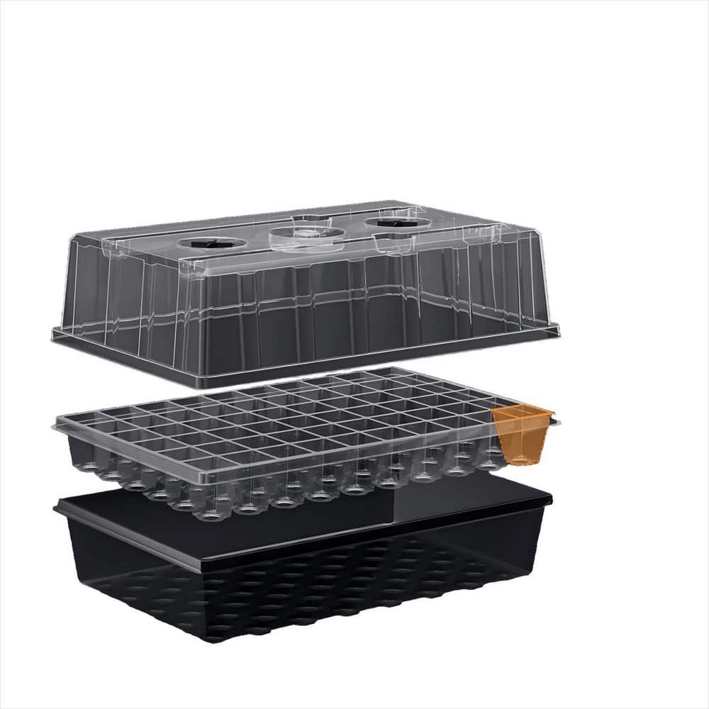 60-Cell Self-Watering Seed Starter Kit with Grow Light and Humidity Dome-Indoor Seedling Trays for Plant Germination price history on PriceWatchPro