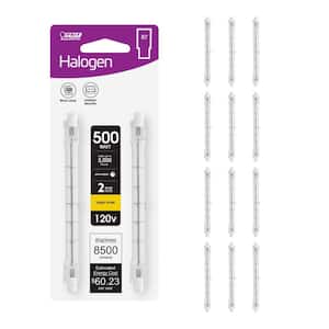 500-Watt Bright White (2800K) T3 R7 Base Dimmable Halogen Light Bulb (24-Pack)