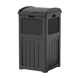 36 gal. Resin Outdoor Trash Can, Plastic Deck Box