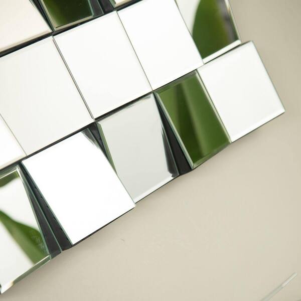 Miscool Avex Silver 23.62 in. W x 23.62 in. H Art Deco Square
