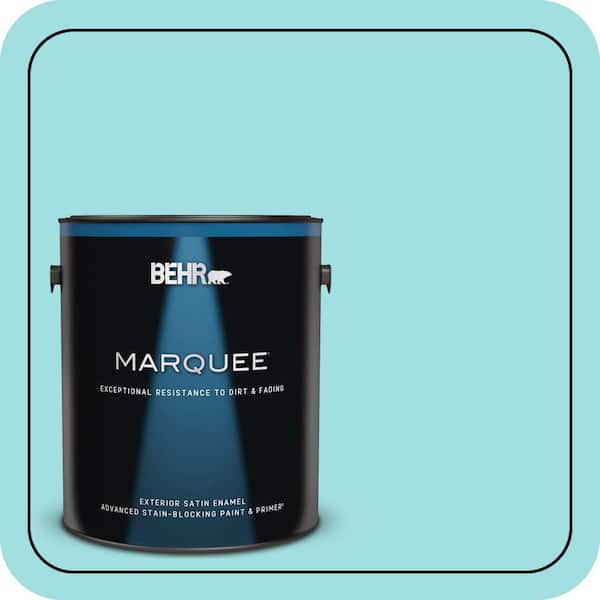 BEHR MARQUEE 1 gal. #CE-02 Mermaid Tears Satin Enamel Exterior Paint & Primer