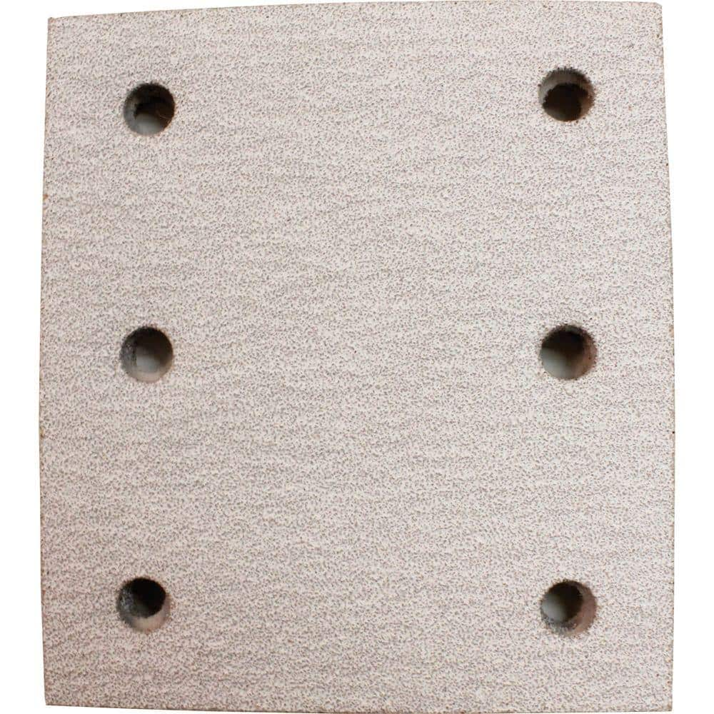 Makita 4 in. x 4-1/2 in. 60-Grit Hook and Loop Abrasive Paper (5-Pack) compatible with 1/4 Sheet Finishing Sanders