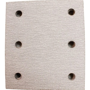 4 in. x 4-1/2 in. 60-Grit Hook and Loop Abrasive Paper (5-Pack) compatible with 1/4 Sheet Finishing Sanders