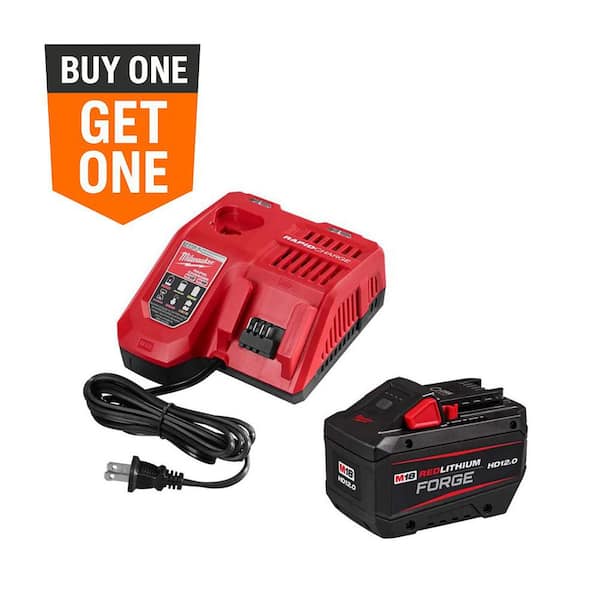 M18 18-Volt Lithium-Ion REDLITHIUM FORGE Starter Kit with 12. 0Ah Battery and Charger