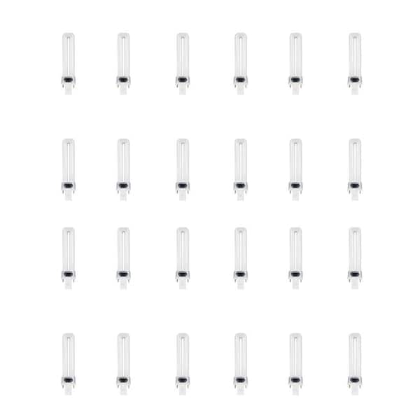 Feit Electric 13W Equiv PL CFLNI Twin Tube 2-Pin Plug-in GX23 Base Compact Fluorescent CFL Light Bulb, Soft White 2700K (24-Pack)