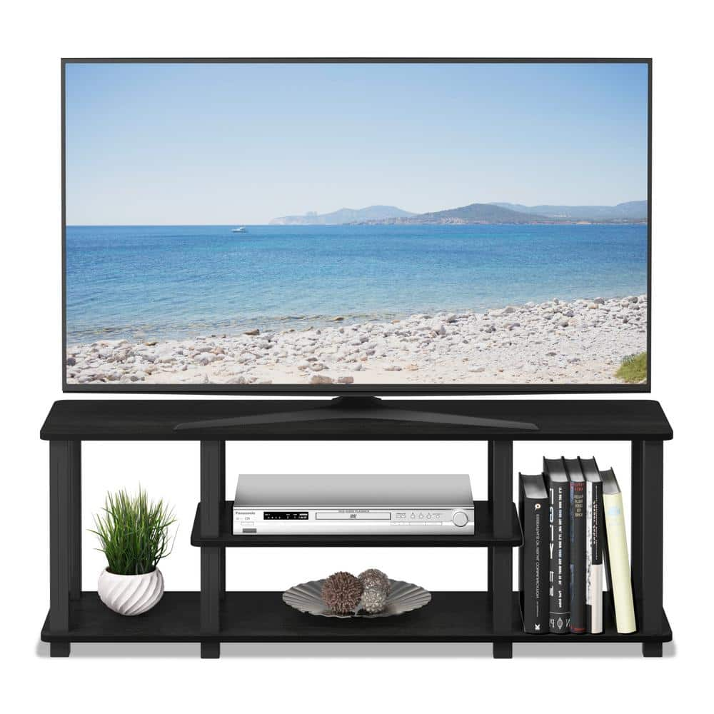 Furinno Turn-N-Tube 44 in. Americano Particle Board TV Stand Fits TVs ...