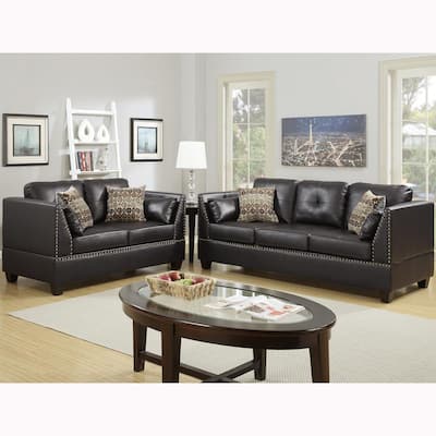 Faux Leather Living Room Sets, Leather Sofa Set For Living Room