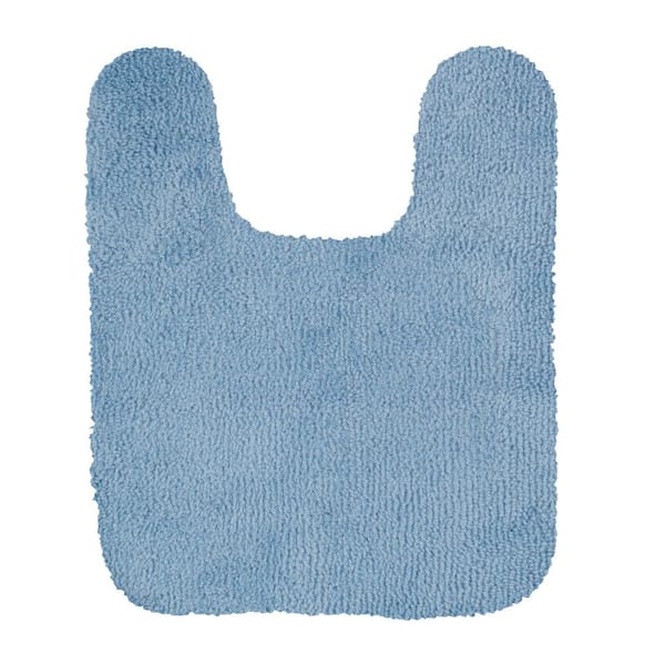 Mohawk Home Legacy Blue Mist 20 in. x 24 in. Nylon Machine Washable Bath Mat