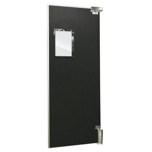 Aleco ImpacDor FS-500 3/4 in. x 48 in. x 84 in. Black Wood Core Impact Door