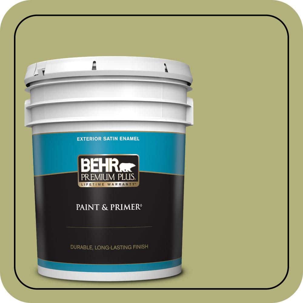 5 gal. #M340-5 Fresh Artichoke Satin Enamel Exterior Paint & Primer price history on PriceWatchPro