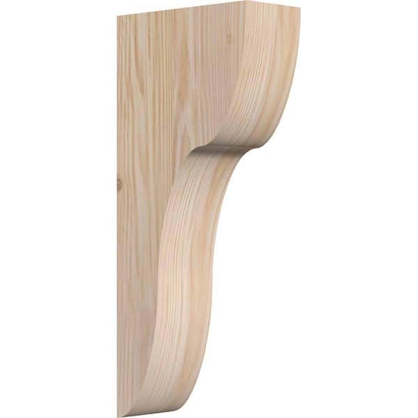Ekena Millwork 5-1/2 in. x 12 in. x 28 in. Douglas Fir Carmel Smooth Corbel