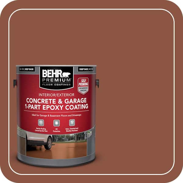 1 gal. #S180-7 True Copper Self-Priming 1-Part Epoxy Satin Interior/Exterior Concrete and Garage Floor Paint
