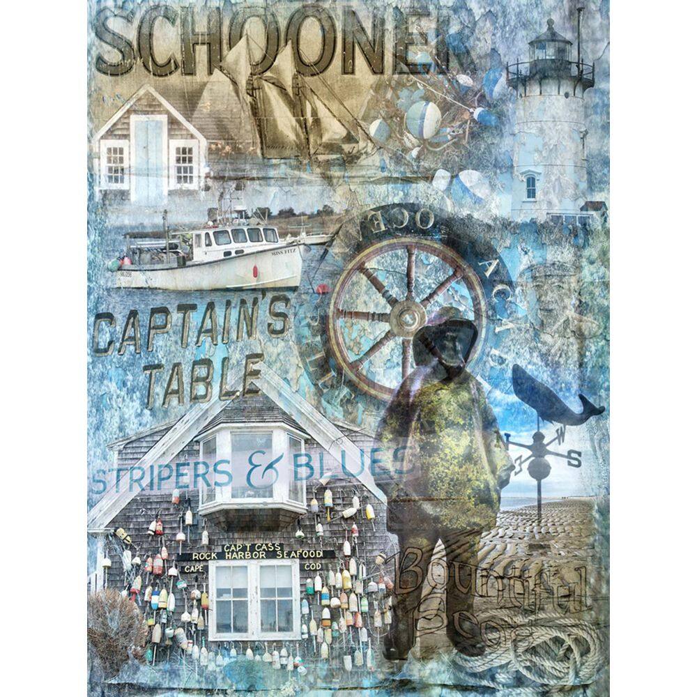 Captain's Table by Grotto Studios 1-Piece Unframed Graphic Print Abstract Poster Art Print 24 in. x 18 in. price history on PriceWatchPro