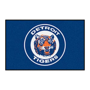 Detroit Tigers Blue 1 ft. 7 in. x 2 ft. 6 in. Starter Area Rug