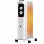 1500-Watt Electric Oil-Filled Radiant Space Heater with Adjustable Thermostat