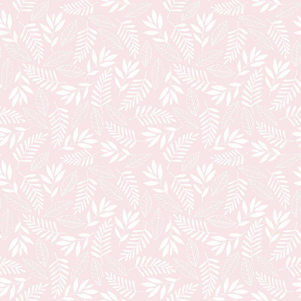 Tiny Tots 2-Collection Pink/White Glitter Finish Kids Koala Leaf Design  Non-Woven Paper Wallpaper Roll G78382 - The Home Depot