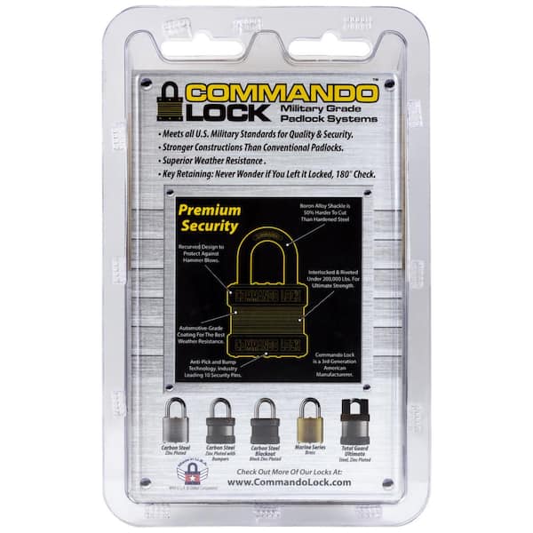 Commando Lock, Premium Marine Brass Padlock