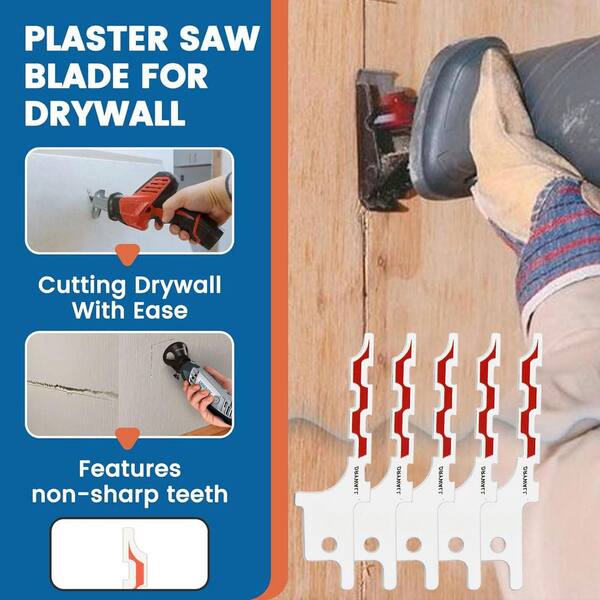 5-Piece 48-00-1640 Drywall Blade for Sawzall with Blunt Point