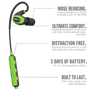 PRO 2.0 Listen Only Bluetooth Hearing Protection, 27 dB Noise Reduction Rating, OSHA Compliant Ear Protection (No Mic)