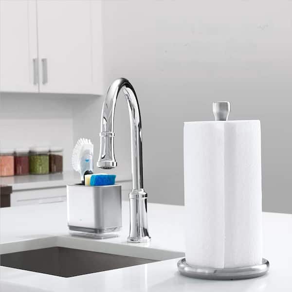 Unbranded Good Grips Steady Stainless Steel Paper Towel Holder in Gray