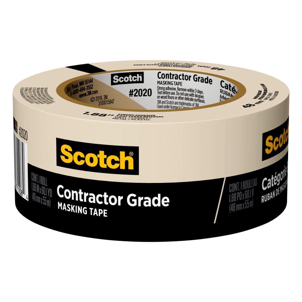 UPC 021200711084 product image for Scotch 1.88 in. x 60.1 Yds. Multi-Surface Contractor Grade Tan Masking Tape (1 R | upcitemdb.com