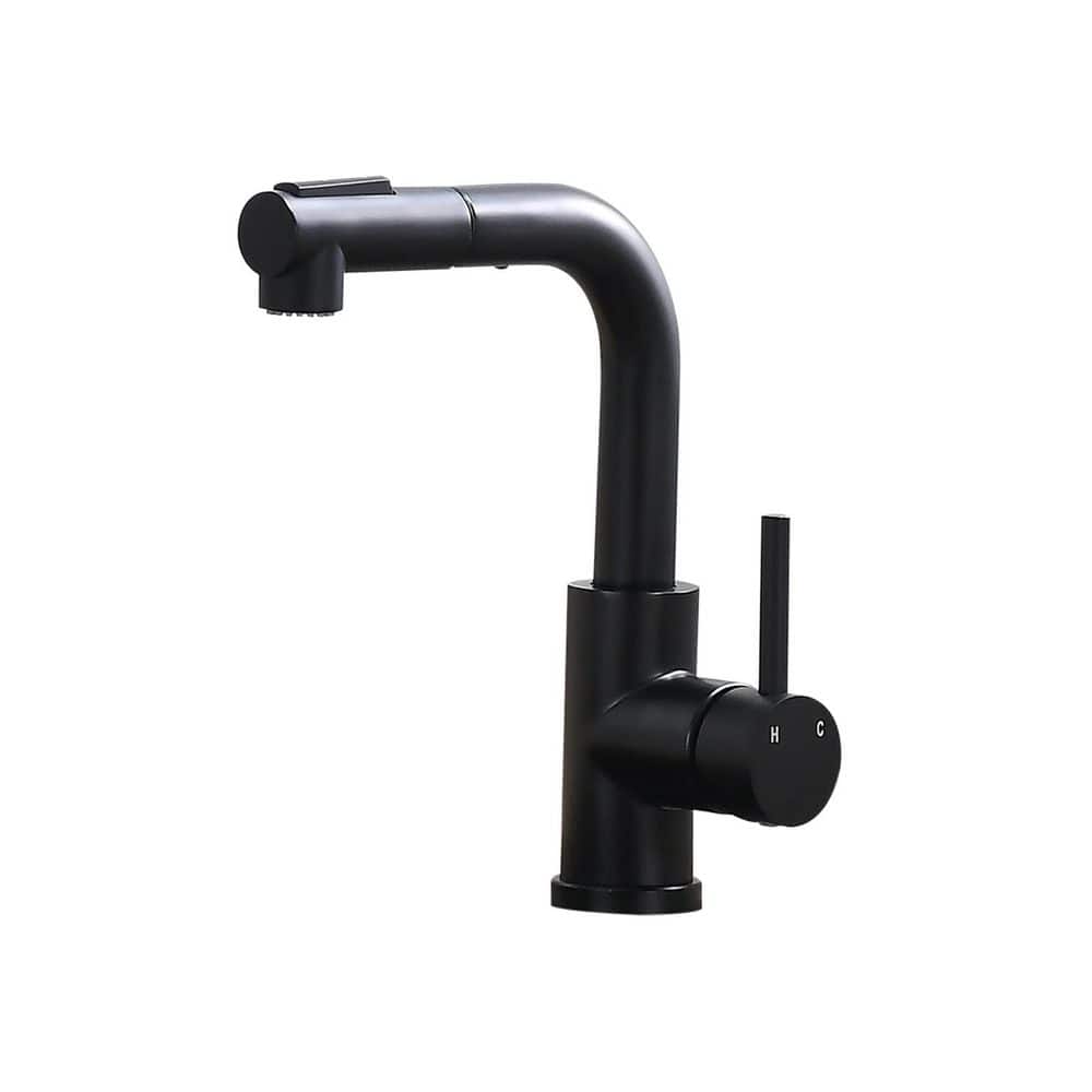 cadeninc 9.6 in. H Single Handle Pull Down Sprayer Kitchen Sink