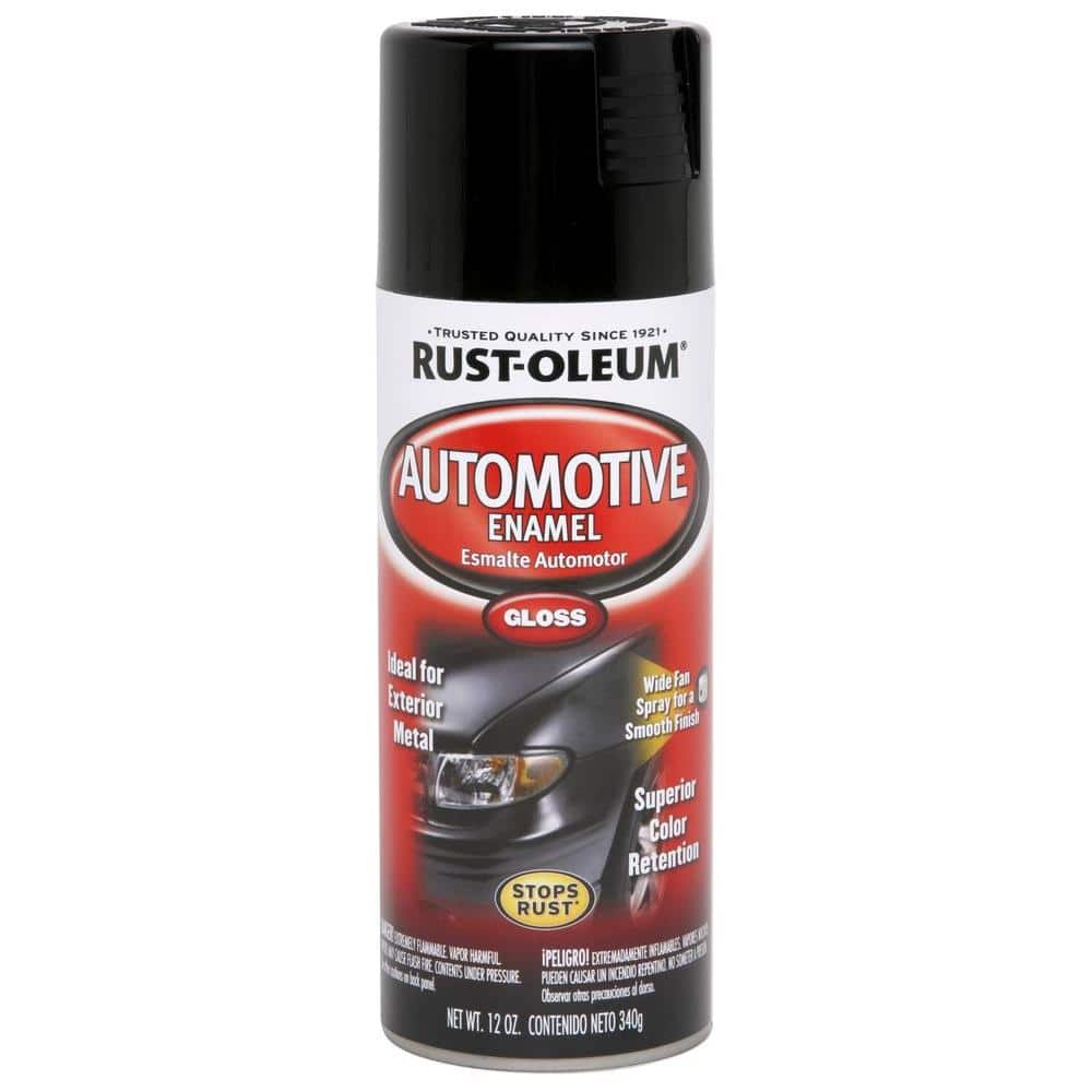 Reviews for Rust-Oleum Automotive 12 oz. Gloss Black Automotive Enamel Spray  Paint