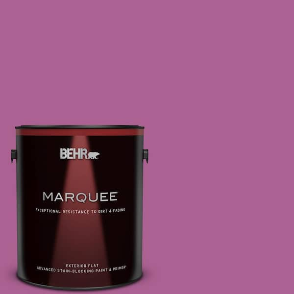 BEHR MARQUEE 1 gal. #680B-6 Exotic Bloom Flat Exterior Paint & Primer