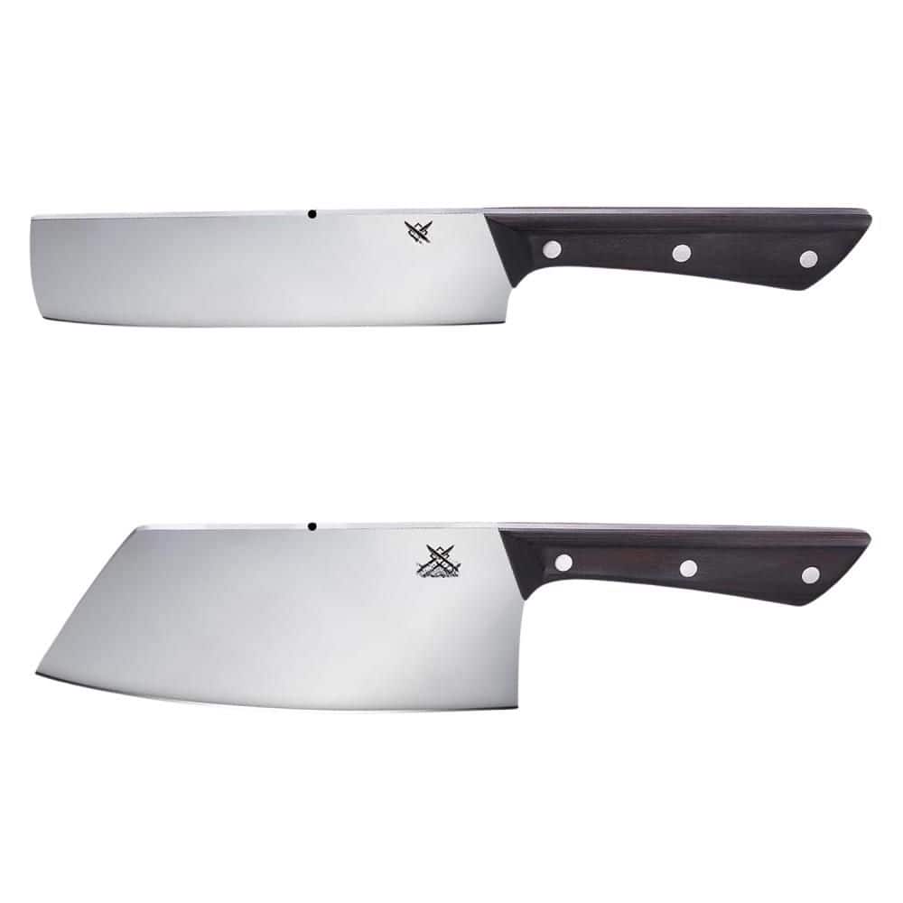 7.3 in. Razor Sharp High Carbon Steel Meat Cleaver Knife Set with Wood Handle (Set of 2) price history on PriceWatchPro