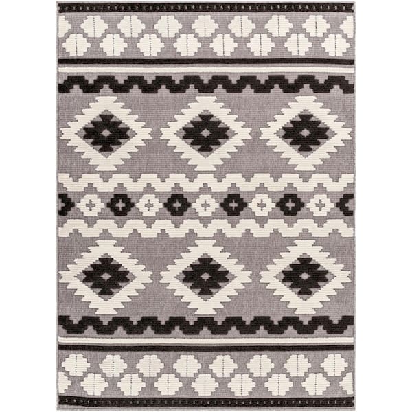Artistic Weavers Lyna Black 2 ft. x 3 ft. Indoor Machine-Washable Area Rug