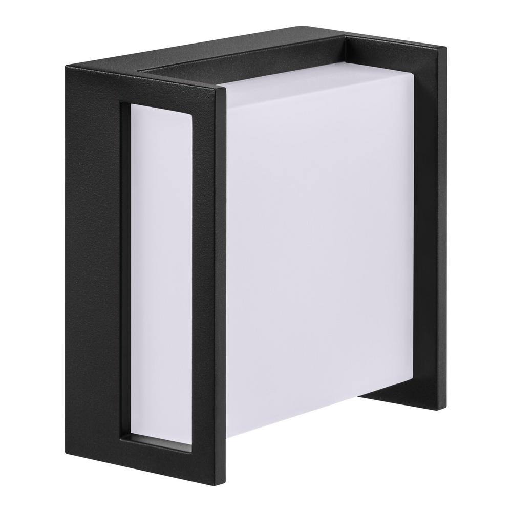 Oliver 5.51 in. Black Hardwired Coach Outdoor Wall Light Sconce with Integrated LEDs price history on PriceWatchPro