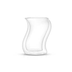 Pivot 8 oz. Clear Borosilicate Glass Double Wall Coffee/Tea Mug (Set of 4)
