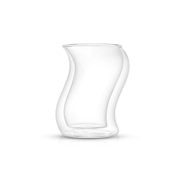 JoyJolt Glass Double Wall Mug Collection, Set of 4 - Clear