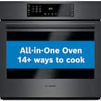 800 Series 30 in. Built-In Smart Single Electric Convection Wall Oven with Self-Cleaning in Black Stainless Steel