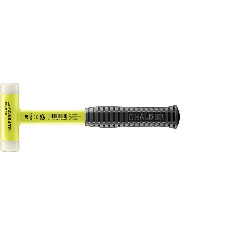 High-Viz Yellow Steel Handle Dead Blow Hammer with Nylon Face