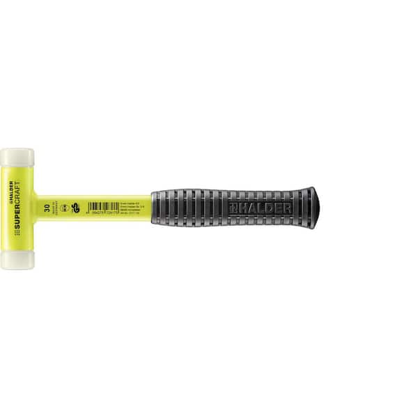 20 oz. Dead-Blow Hammer Steel Handle with Rubber Grip and Replaceable Nylon Face Inserts