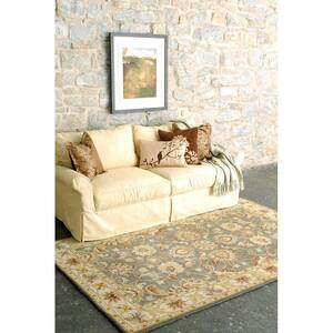John Taupe 8 ft. x 10 ft. Oval Area Rug