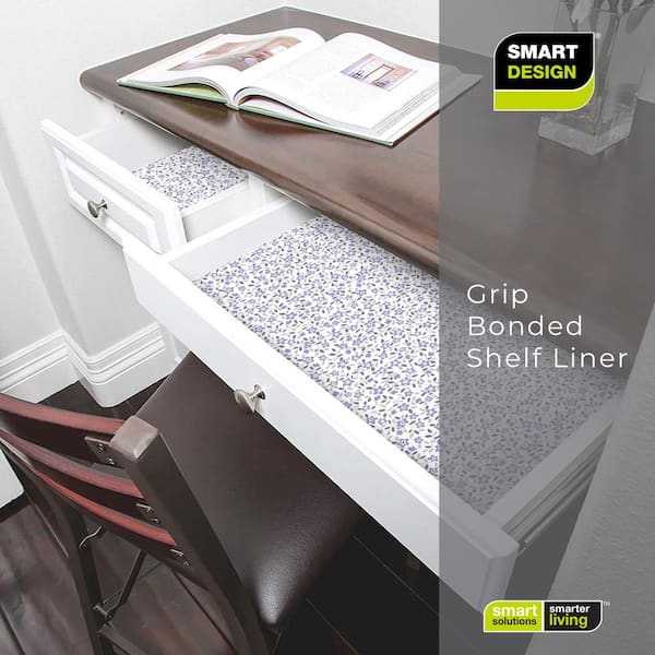 Grip Premium Bright White 18 in.D x 96 in.L Non-Adhesive Shelf And Drawer  Liner