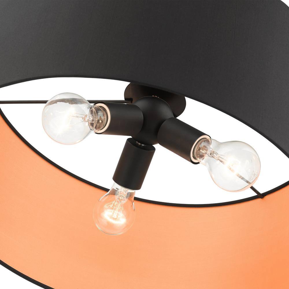 Sentosa 18" Brushed Nickel Indoor/Outdoor 3-Light LED Drum Pendant