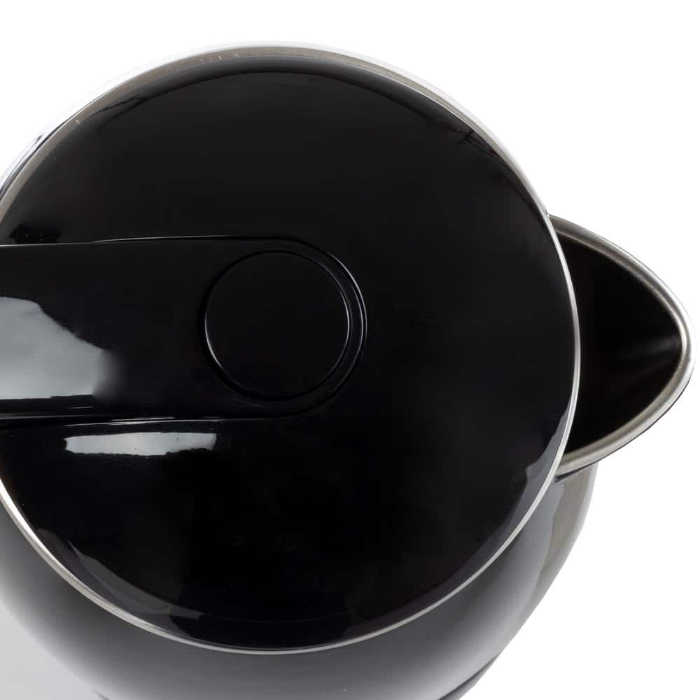 Black Stainless Steel 1.8L Electric Kettle with Auto-Off