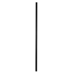 32 in. x 3/4 in. Black Pearl Matte Galvanized Steel Round Baluster Bulk Pack (50-Pack)