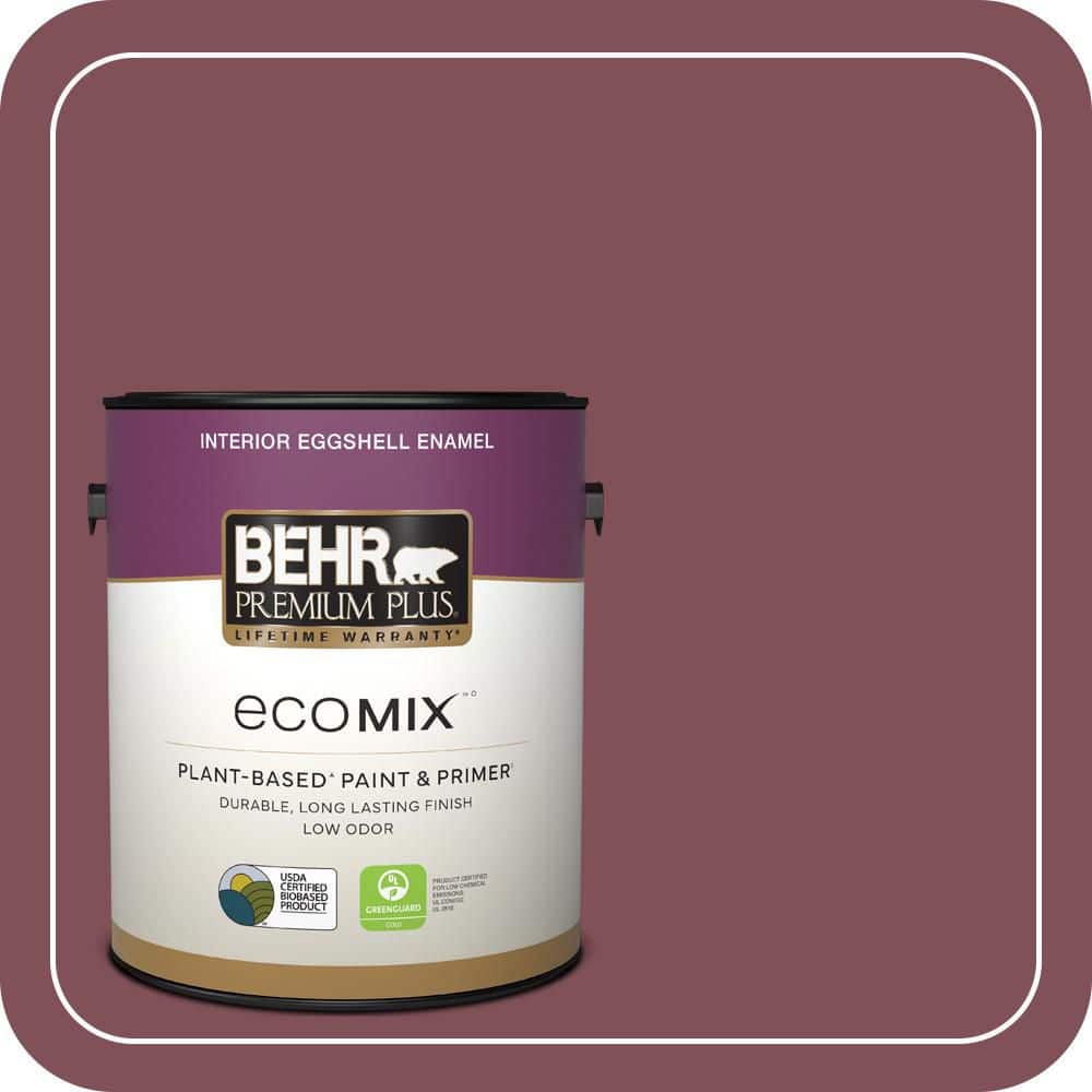 1 gal. Home Decorators Collection #HDC-CL-02 Fine Burgundy Eggshell Enamel EcoMix Plant-Based Interior Paint & Primer price history on PriceWatchPro