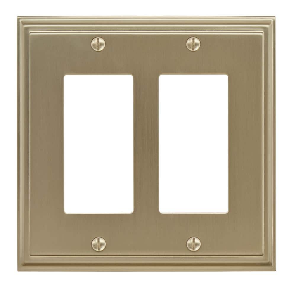Gold 2-Gang Decorator/Rocker Wall Plate (1-Pack)