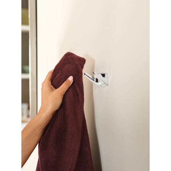 Adler J-Hook Double Robe/Towel Hook in Chrome